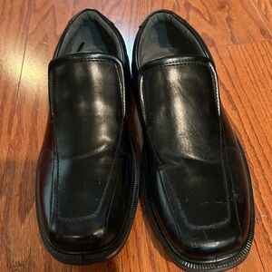 Men's Black Leather Loafers